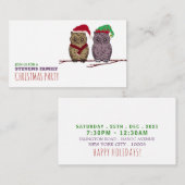 Weihnachtsschale und Elfenschüssel, WeihnachtsTick Begleitkarte (Vorne/Hinten)