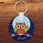 Weihnachtsschale und Name Schlüsselanhänger (Vorderseite)