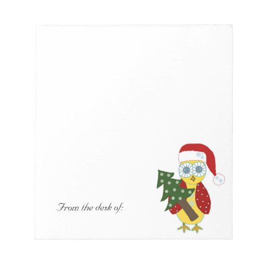 Weihnachtsschale - Vom Schreibtisch aus... Notizblock (Vorderseite)