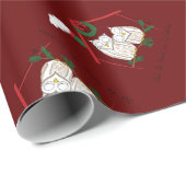 Weihnachtsschale Zuhause Niedlich Geschenkpapier (Rolleneckpunkt)