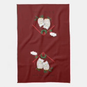Weihnachtsschale Zuhause Niedlich Geschirrtuch (Vertikal)