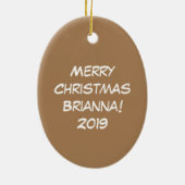 Weihnachtsschale Zuhause Niedlich Keramik Ornament (Hinten)