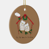 Weihnachtsschale Zuhause Niedlich Keramik Ornament (Rechts)