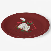 Weihnachtsschale Zuhause Niedlich Pappteller (Schrägansicht)