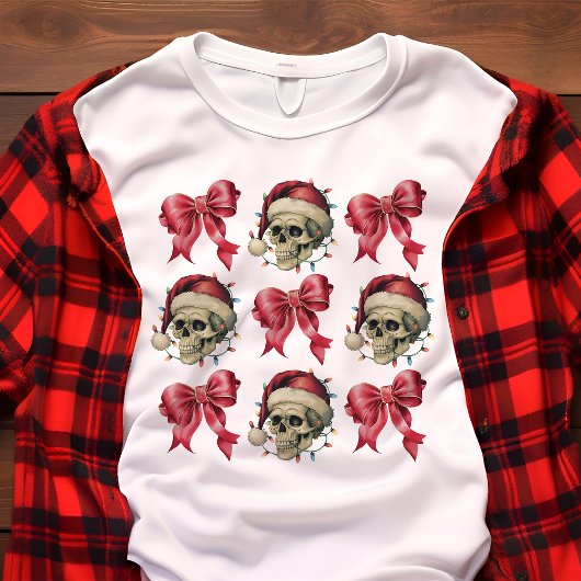 Weihnachtsschalen Coquette Bows Retro Tri-Blend Shirt