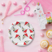 Weihnachtsschalen mit Weihnachtsmannmützen Papierp Pappteller (Party)