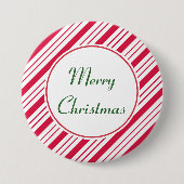Weihnachtsschaltfläche für Peppermint Button (Vorderseite)