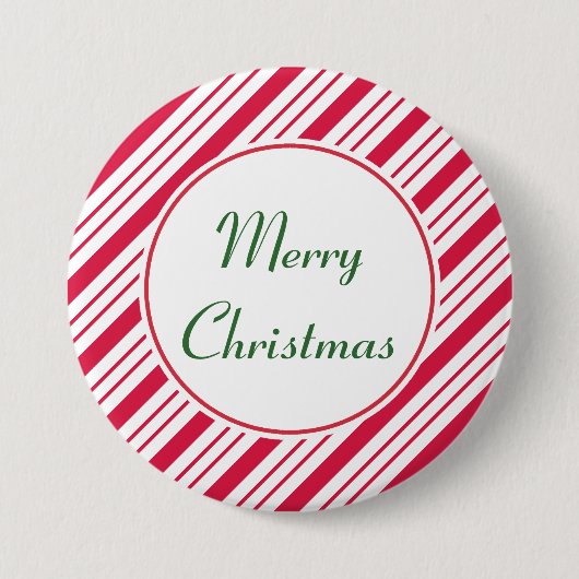 Weihnachtsschaltfläche für Peppermint Button (Vorderseite)