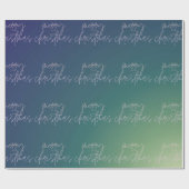 Weihnachtsschatten | Gradient Text Ombre | Geschenkpapier (Flach)