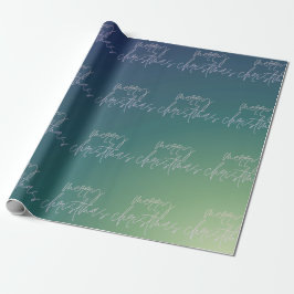 Weihnachtsschatten | Gradient Text Ombre | Geschenkpapier