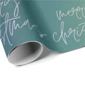 Weihnachtsschatten | Gradient Text Ombre | Geschenkpapier (Rolleneckpunkt)