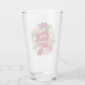 Weihnachtsschaum-Tumbler Glas (Rückseite)