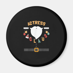 Weihnachtsschauspielerin Claus Santa Out Geschenk Magnet