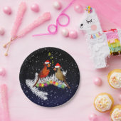 Weihnachtsscheibe für Kardinal Pappteller (Party)