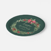 Weihnachtsscheibe für klassische Kleider Pappteller (Schrägansicht)