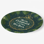 Weihnachtsscheibe Pappteller (Schrägansicht)