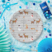 Weihnachtsscheibe Pappteller (Party)
