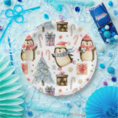 Weihnachtsscheibe Pappteller (Party)