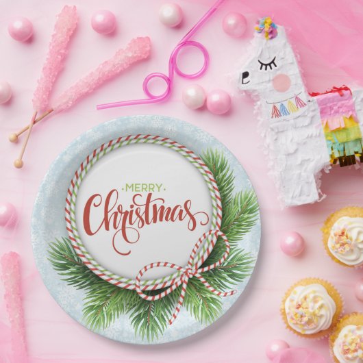 Weihnachtsscheibe Pappteller (Party)