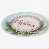 Weihnachtsscheibe Pappteller (Schrägansicht)