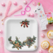 Weihnachtsscheibe Pappteller (Party)