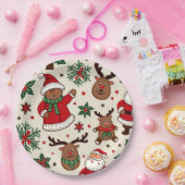 Weihnachtsscheibe Pappteller (Party)