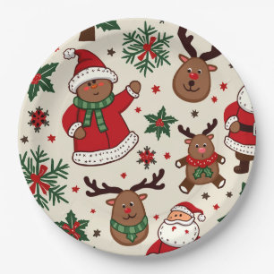 Weihnachtsscheibe Pappteller