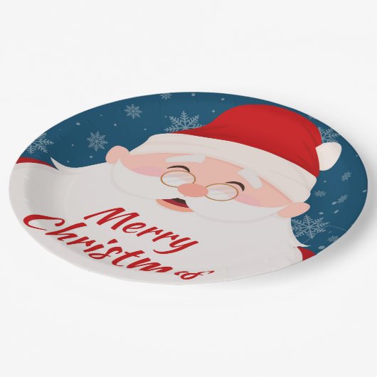 Weihnachtsscheibe Pappteller (Schrägansicht)