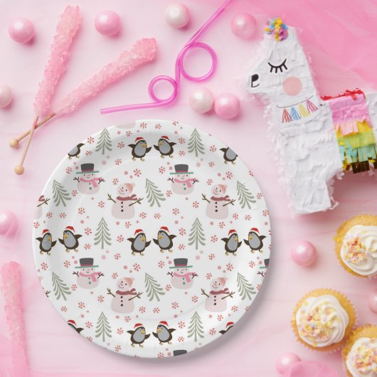 Weihnachtsscheibe Pappteller (Party)