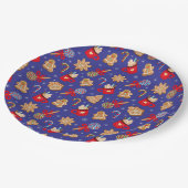 Weihnachtsscheibe Pappteller (Schrägansicht)