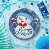 Weihnachtsscheibe Pappteller (Party)