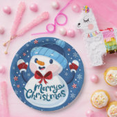 Weihnachtsscheibe Pappteller (Party)