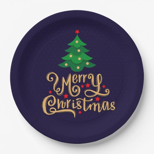 Weihnachtsscheibe Pappteller (Vorderseite)