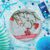 Weihnachtsscheibe Pappteller (Party)