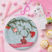 Weihnachtsscheibe Pappteller (Party)