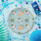 Weihnachtsscheibe Pappteller (Party)