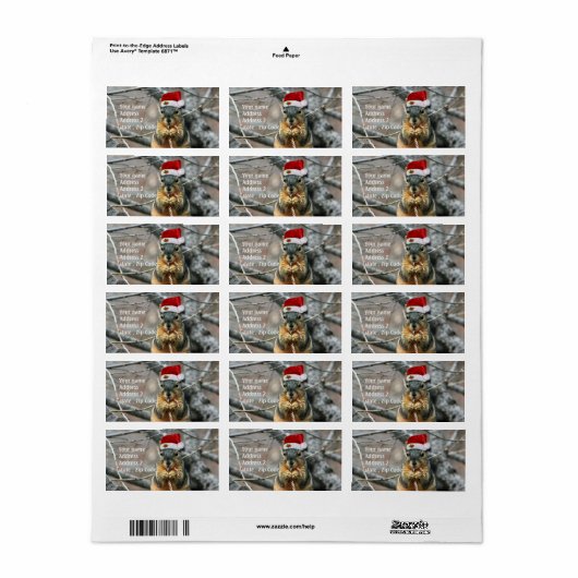 Weihnachtsscheißchen Adressaufkleber (Vorne)