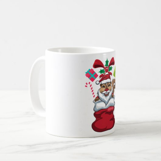 Weihnachtsscheißchen Kaffeetasse (Vorderseite Links)