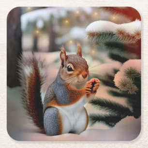 Weihnachtsscheißchen Rechteckiger Pappuntersetzer