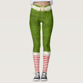 Weihnachtsschicker Elf-Kostüm-Grün-Feiertags-Spaß Leggings