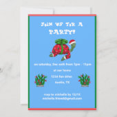 Weihnachtsschild Einladung (Rückseite)