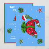 Weihnachtsschild Einladung (Vorne/Hinten)