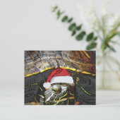 Weihnachtsschild Feiertagspostkarte (Stehend Vorderseite)