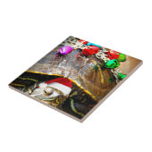 Weihnachtsschild Fliese (Seite)