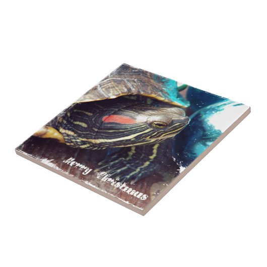 Weihnachtsschild Fliese (Seite)