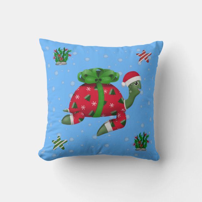 Weihnachtsschild Kissen (Vorderseite)