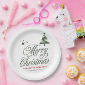 Weihnachtsschild Pappteller (Party)