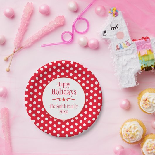 Weihnachtsschild Pappteller (Party)