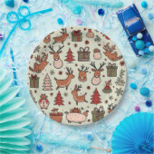 Weihnachtsschild Pappteller (Party)