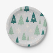 Weihnachtsschild Pappteller (Vorderseite)